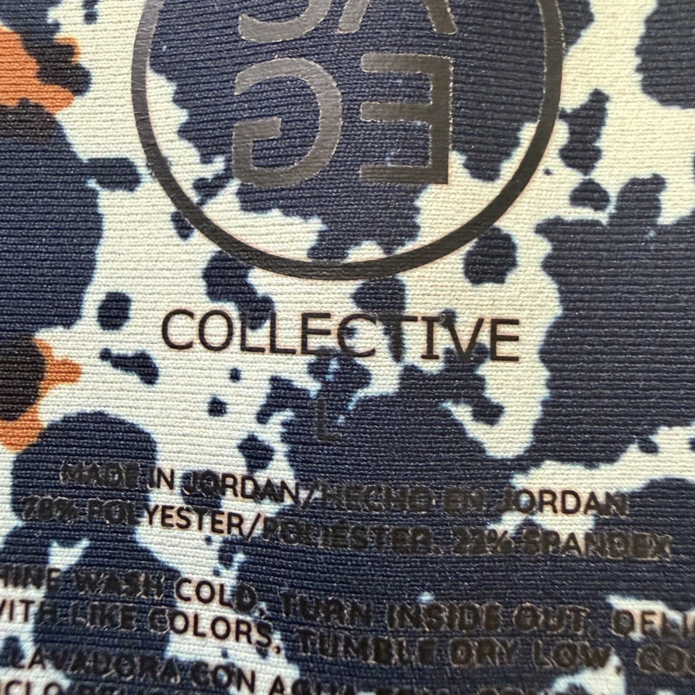 SAGE Collective Women's Printed Leggings Womens Large - Picture 4 of 5